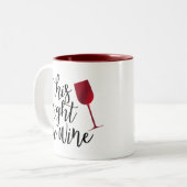 Tasse 2 Couleurs Classé Ce Pourrait Être Vin Café Mug-Rouge Vin (Devant gauche)