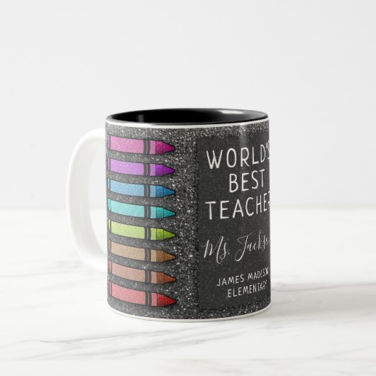 Tasse 2 Couleurs Classe d'enseignants supérieure Rainbow Parties sc (Devant gauche)