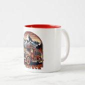 Tasse 2 Couleurs Classic Fire Truck (Devant droit)