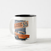 Tasse 2 Couleurs Classic Street Rod 1955 (Devant gauche)