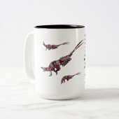 Tasse 2 Couleurs Classification biologique pour un carcinologue (Devant gauche)