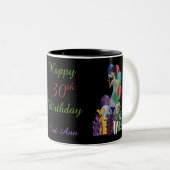 Tasse 2 Couleurs Classique Diva fille | Fête d'anniversaire (Devant droit)
