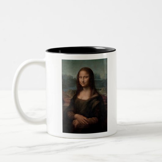 Tasse 2 Couleurs Classique Leonardo da Vinci Mona Lisa (Gauche)