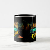 Tasse 2 Couleurs Classiques intemporels Retro Car (Centre)
