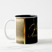 Tasse 2 Couleurs Classy Hair Stylist - Or et Noir (Gauche)