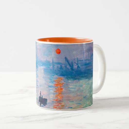 Tasse 2 Couleurs Claude Monet - Impression, soleil levant (Devant droit)