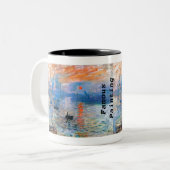 Tasse 2 Couleurs Claude Monet Impression, Sunrise (1872) (Devant gauche)