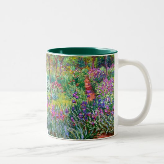 Tasse 2 Couleurs Claude Monet : Le jardin d'iris chez Giverny (Droit)