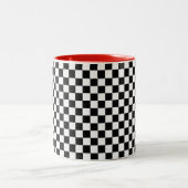 Tasse 2 Couleurs Clavier Classique Noir Et Blanc (Centre)