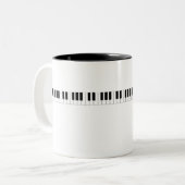 Tasse 2 Couleurs Clavier pour piano (Devant gauche)