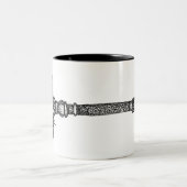 Tasse 2 Couleurs Clé de squelette (Centre)