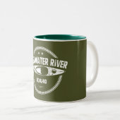 Tasse 2 Couleurs Clearwater River Idaho Kayak (Devant droit)
