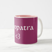 Tasse 2 Couleurs Cléopâtre, <3 (Devant droit)