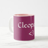 Tasse 2 Couleurs Cléopâtre, <3 (Devant gauche)