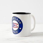 Tasse 2 Couleurs Cleveland Ohio (Devant droit)