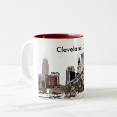 Tasse 2 Couleurs Cleveland, Ohio (Devant gauche)
