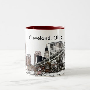 Tasse 2 Couleurs Cleveland, Ohio