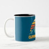 Tasse 2 Couleurs Clingmans Dome Retro Turquoise (Gauche)