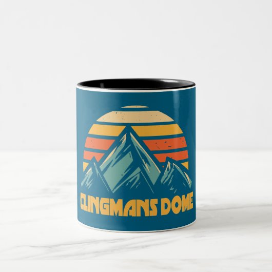 Tasse 2 Couleurs Clingmans Dome Retro Turquoise (Centre)