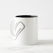Tasse 2 Couleurs Clip papier (Devant gauche)