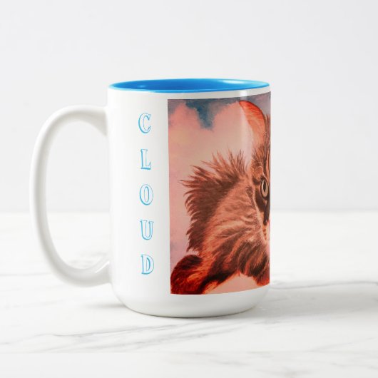 Tasse 2 Couleurs Cloud 9 chat (Gauche)
