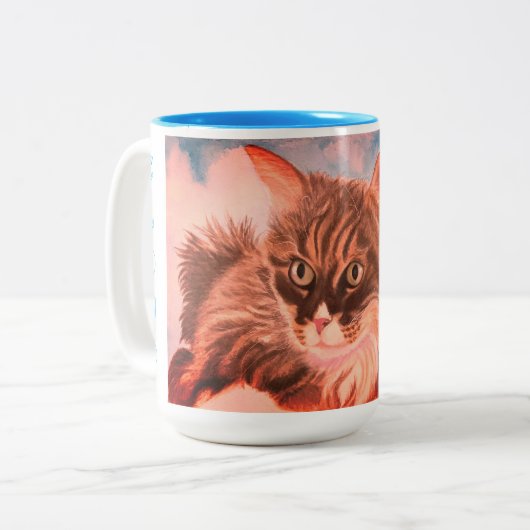 Tasse 2 Couleurs Cloud 9 chat (Devant gauche)