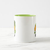 Tasse 2 Couleurs Clover Pup Love - St. Patrick's Day Chien Design (Centre)