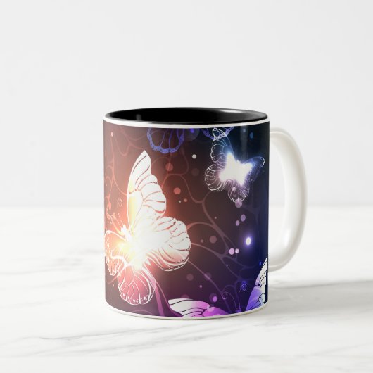 Tasse 2 Couleurs Clowing Night Butterflies (Devant droit)