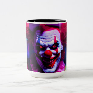 Tasse 2 Couleurs clown effrayant