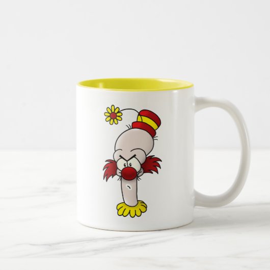 Tasse 2 Couleurs Clown en colère (Droit)