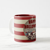 Tasse 2 Couleurs Clowns effrayants Carnaval d'Halloween Déplaisant (Devant gauche)