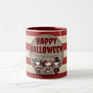Tasse 2 Couleurs Clowns effrayants Carnaval d'Halloween Déplaisant