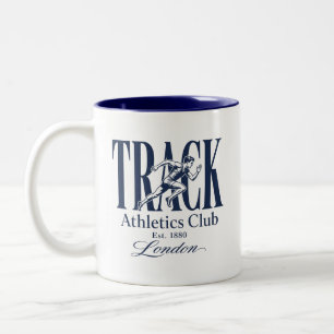 Tasse 2 Couleurs Club d'Athlétisme Track Londres 1880