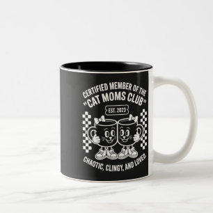 Tasse 2 Couleurs Club des mamans de chats certifiées Chaotique Coll