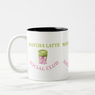 TASSE 2 COULEURS CLUB SOCIAL MATCHA LATTE
