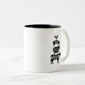 Tasse 2 Couleurs Cluck Oink Baa Moo - Chicken Pig Sheep Cow Farmer  (Devant droit)