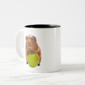 Tasse 2 Couleurs cobaye et pomme verte (Devant gauche)