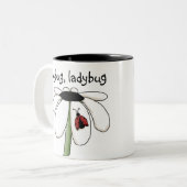 Tasse 2 Couleurs coccinelle de coccinelle (Devant gauche)