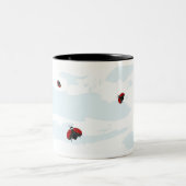 Tasse 2 Couleurs coccinelles en vol (Centre)