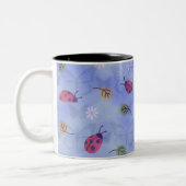 Tasse 2 Couleurs Coccinelles et papillons (Gauche)
