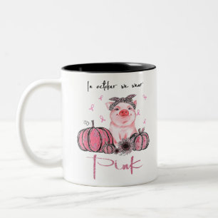 Tasse 2 Couleurs Cochon En Octobre Nous Portons Les Lauréats Du Can