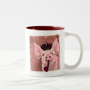Tasse 2 Couleurs Cochon roi