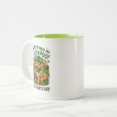 Tasse 2 Couleurs Cockapoo St Patrick's Day Lucky Dog Pot of Gold (Devant gauche)