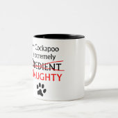 Tasse 2 Couleurs Cockapoo vilain (Devant droit)