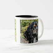 Tasse 2 Couleurs Cocker (Devant droit)