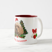 Tasse 2 Couleurs Cocker spaniel Noël (Devant droit)