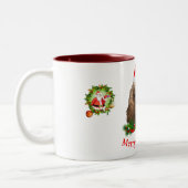 Tasse 2 Couleurs Cocker spaniel Noël (Gauche)