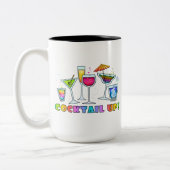 TASSE 2 COULEURS COCKTAILS VERRES - COUPE - STEIN - VERRE (Gauche)