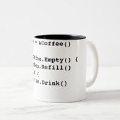 Tasse 2 Couleurs Code de café dans Golang (Devant droit)
