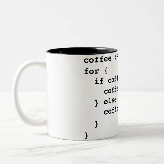 Tasse 2 Couleurs Code de café dans Golang (Gauche)